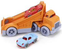 Ciężarówka z rampą wyścigową i autami Green Toys GTRTTK1734