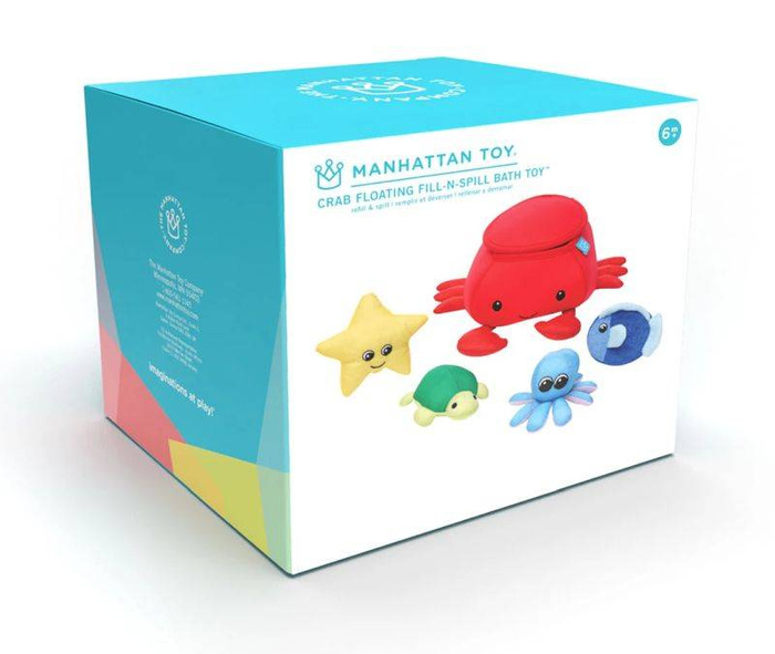 Zabawka do kąpieli krab i przyjaciele 160380-Manhattan Toy, zabawki do wody