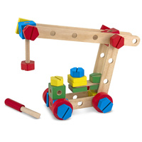 Zestaw mały konstruktor 4w1 auto samolot motor dźwig Melissa and Doug 15151-MD
