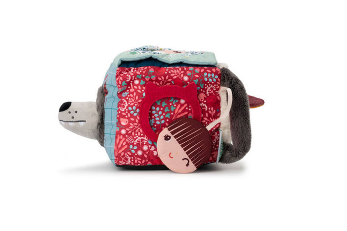 Dźwiękowa kostka aktywizująca wielofunkcyjna miękka Wilk Louis 83464 Lilliputiens