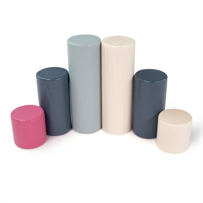 Kolorowe drewniane klocki 34044-Bigjigs Toys, drewniane klocki dla dzieci