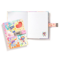 Sekretny pamiętnik z zapięciem na kod Superbohaterka Lam Djeco DD03619 notatnik dla dzieci