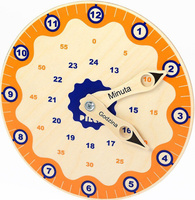 Zegar do nauki, minuty i godziny, 110033-Pilch, zabawki edukacyjne