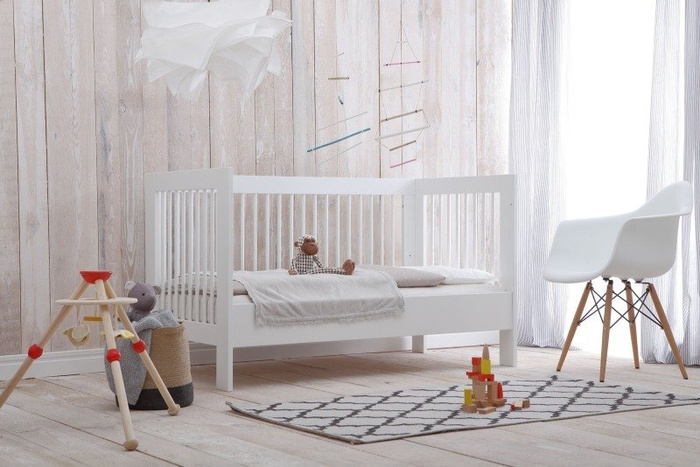 Białe Łóżeczko 140x70 Pinio Basic