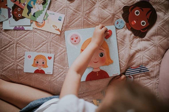 Magnetyczna układanka Emocje, Janod J08038