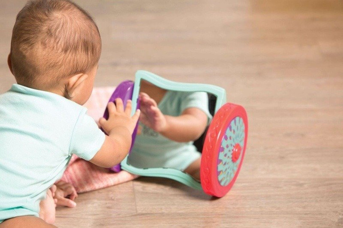 Wirujące lustro na kółkach Looky-Looky, BX1461Z-B.Toys, zabawka dla niemowląt