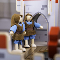 Składany zamek Król Grzegorz wspaniały JT154-Bigjigs-Toys, zabawki drewniane