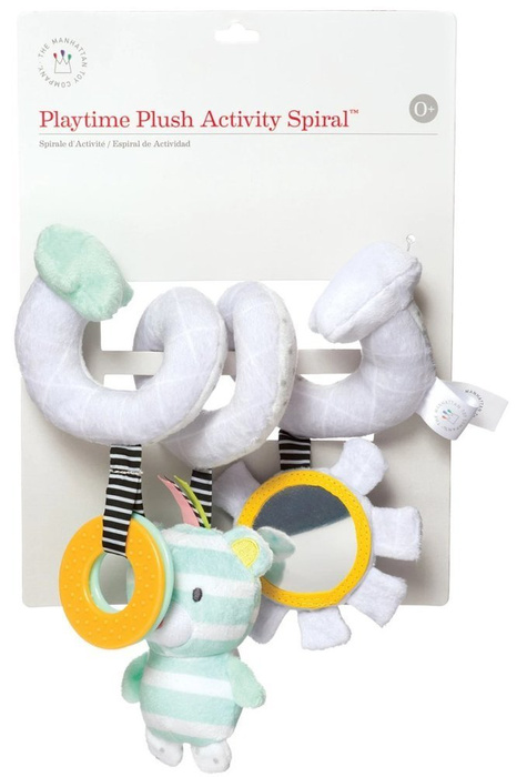 Sprężysta zawieszka do wózka z pluszu 215300-Manhattan Toy, zabawki dla niemowląt