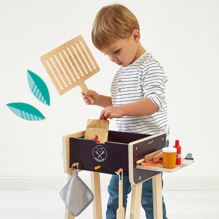 Duży drewniany grill z akcesoriami J06619 Janod