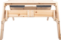 Drewniany stolik dla dzieci do zabawy piaskiem wodą błotem 12422 Small Foot Outdoor zabawki ogrodowe