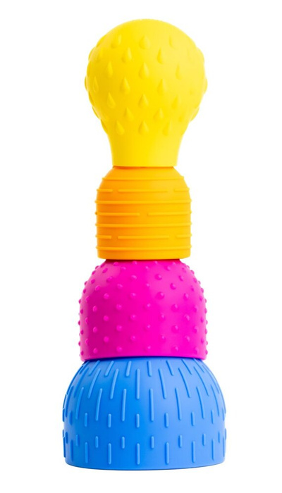 Silikonowe kubeczki z przyssawkami do kąpieli Oomplz Mobi OOMP1 zabawki do wody