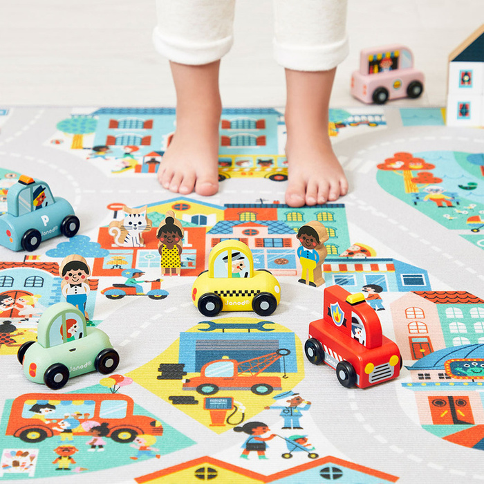 Mata do zabawy z drogą Miasto Cross Roads Janod J05910