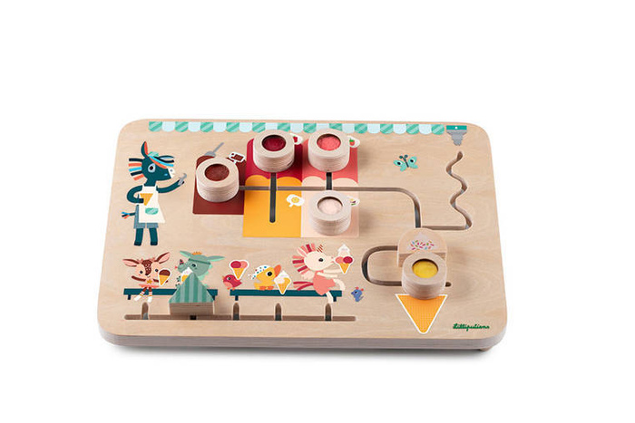 Drewniana tablica labirynt sensoryczny Lodziarnia 83378 Lilliputiens