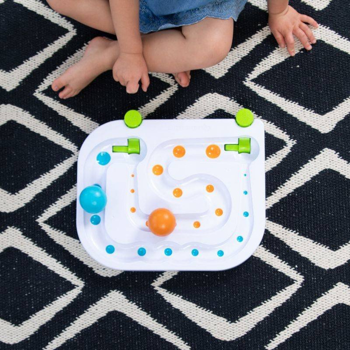 Płaski tor dla kulek kulodrom RollAgain FA225-1 Fat Brain Toys, zjeżdżalnie dla kulek