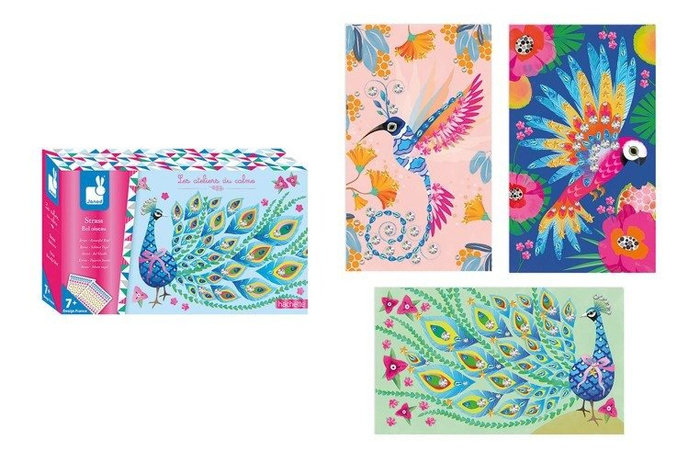 Zestaw artystyczny Czarodziejskie cyrkonie Piękne ptaki, Janod