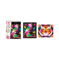 Zestaw kreatywny Przeplatanka 3D String art Zwierzęta dżungli 300 elementów Janod J07970