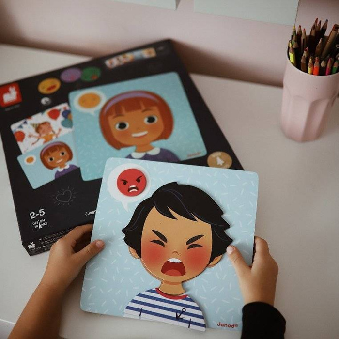 Magnetyczna układanka Emocje, Janod J08038