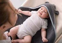 Okrycie kąpielowe Szarość LL3233-Lullalove, wyprawka dla niemowlaka