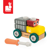 Samochód do składania Drewniana cysterna Miś Brico Kids Janod J06458