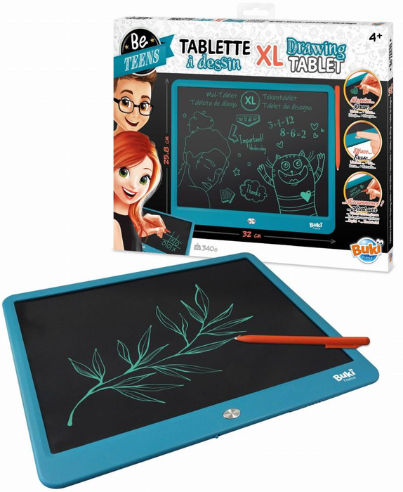 Tablet XL do rysowania i zabawy niebieski TD002 Buki tablica edukacyjna