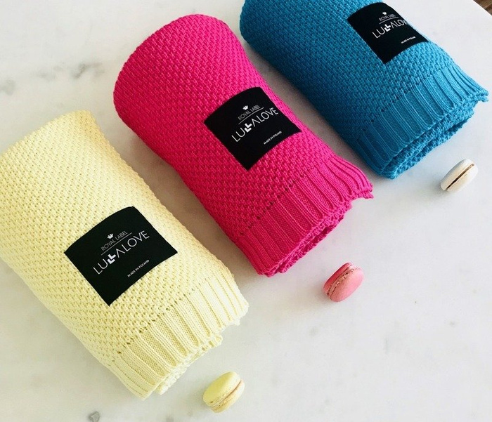 Bambusowy koc Malina LL4865-Lullalove, kocyki dla dzieci