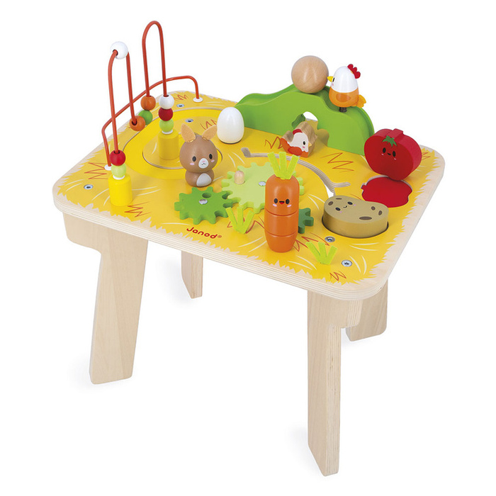 Wielofunkcyjny stolik edukacyjny drewniany Farma Janod J03321