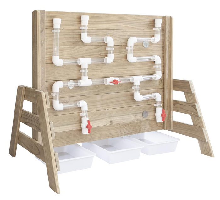 Dwustronna drewniana Ściana CLASSIC WORLD EDU CW70065 dla dzieci do zabawy i eksperymentów z wodą i piaskiem