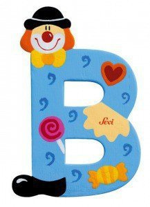 Głoska Clown "B", 81738-Sevi, nauka literek dla dzieci, alfabet