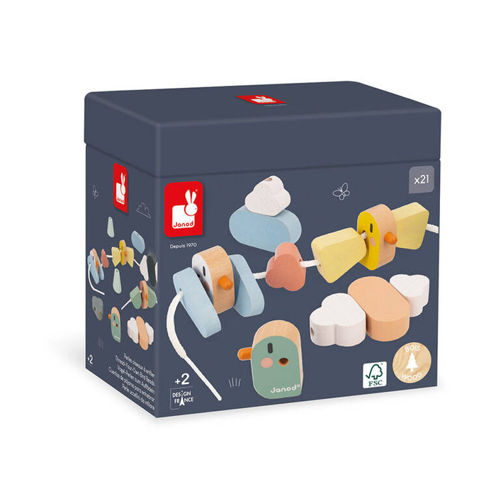 Nawlekanka z drewnianymi ptaszkami Sweet Cocoon J04050 Janod