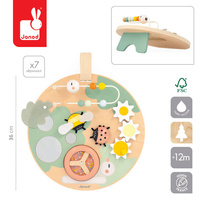 Wielofunkcyjna tablica edukacyjna drewniana Ogród Sweet Cocoon Janod J04057