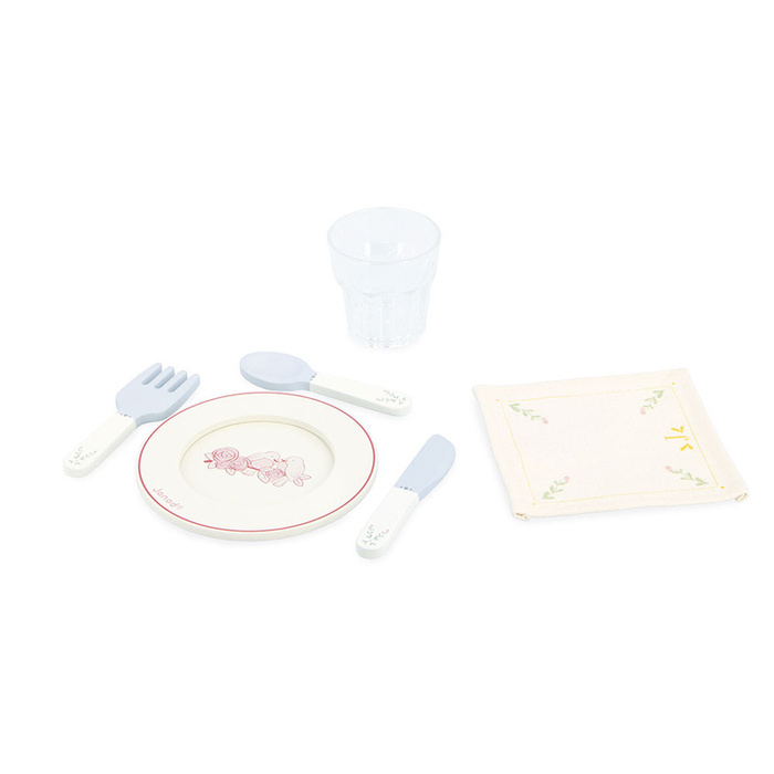 Zestaw piknikowy w walizce z akcesoriami 24 el. Shiny Grandma Janod J06637