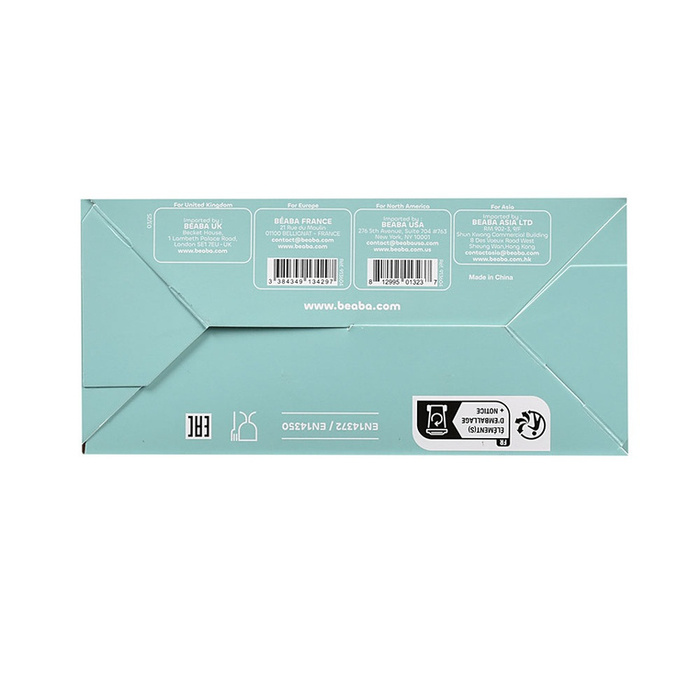 Beaba Komplet naczyń z silikonu pink 913429- Beaba, naczynia dla niemowląt