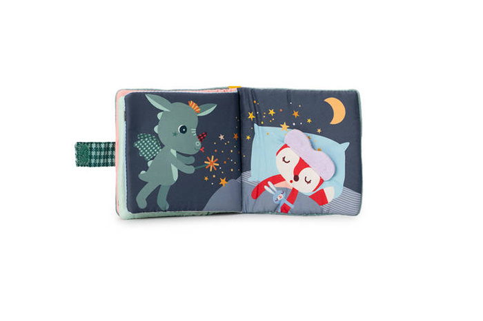 Miękka książeczka aktywizująca z mini gryzakiem Smok Joe 83496 LILLIPUTIENS