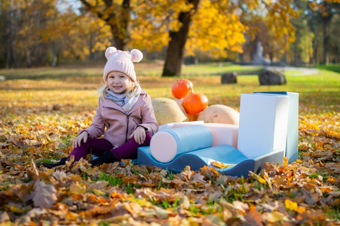 Klocki piankowe IGLU Soft Play Discoverer pastelowy SET_34_02 domowy plac zabaw