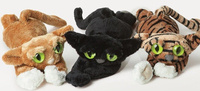 Pluszowy, smukły kotek Black, 104140-Manhattan Toy Lanky Cats