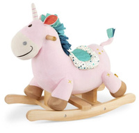 Pluszowy koń na biegunach jednorożec gwiazda Rodeo Rocker Cleo B.Toys BX1936Z