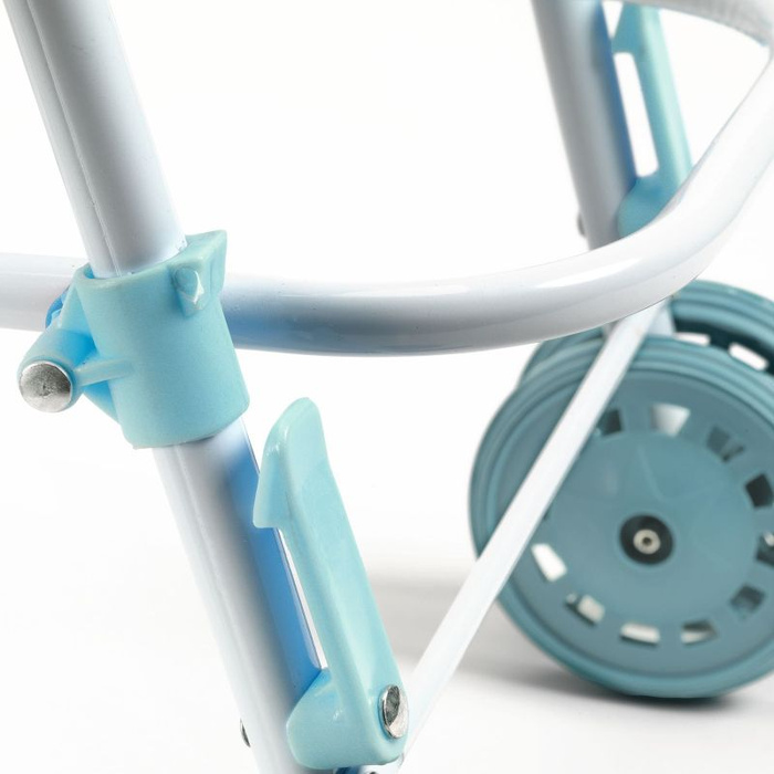 Wózek spacerowy dla lalek niebieski kolekcja Pomea Djeco DJ07784