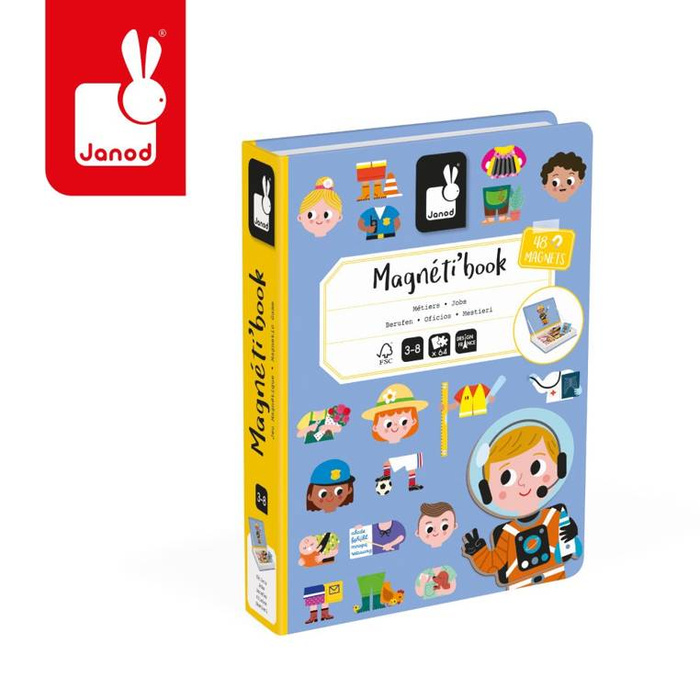 Układanka magnetyczna dla dzieci Zawody Magnetibook Janod J02597