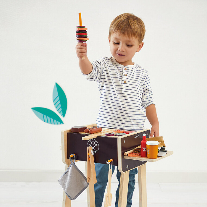 Duży drewniany grill z akcesoriami J06619 Janod