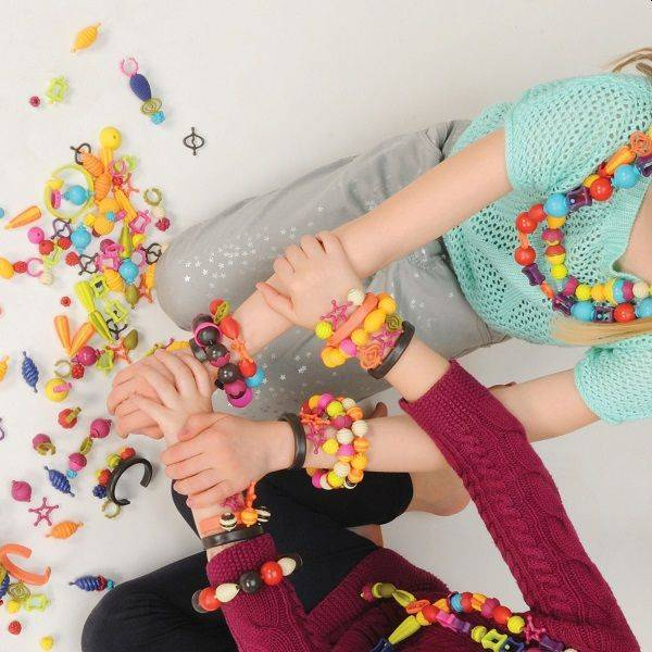 B.eauty Pops zestaw do tworzenia biżuterii 150 elementów BX1373Z- B.Toys, zestaw kreatywny