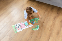 Puzzle dla dzieci XXL Farma Dzień i Noc Świecące w ciemności 27 elementów Goula 50217