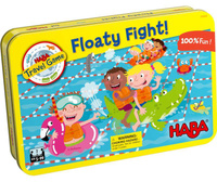 Przenośna gra dla dzieci Bitwa Wodna dmuchane statki HB304900-Haba, zabawy w podróży