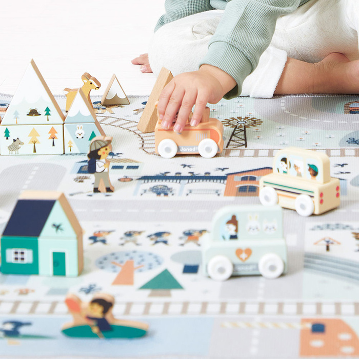 Mata do zabawy z drogą Biała Dolina Cross Roads Janod J05940