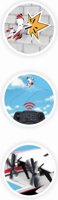 Samolot dwupłatowiec zdalnie sterowany Buki 37294 zabawki ogrodowe