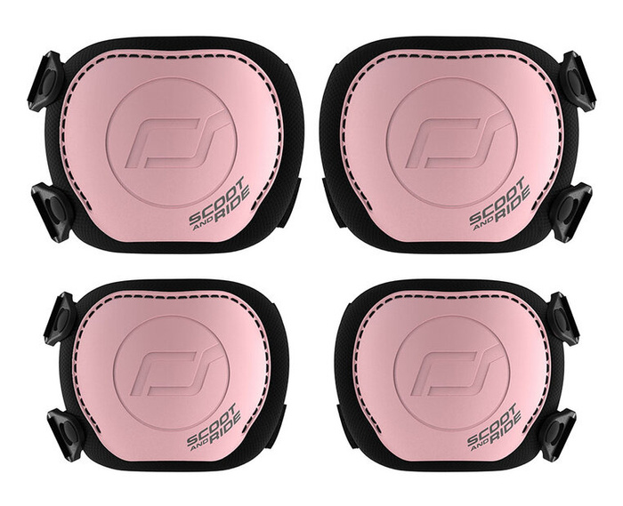 SCOOTANDRIDE Zestaw ochraniaczy dla dzieci XXS Rose