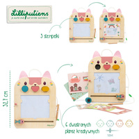 Znikopis Kotka Jeanne Lilliputiens 83650 drewniana sensoryczna Tablica do kreatywnej zabawy