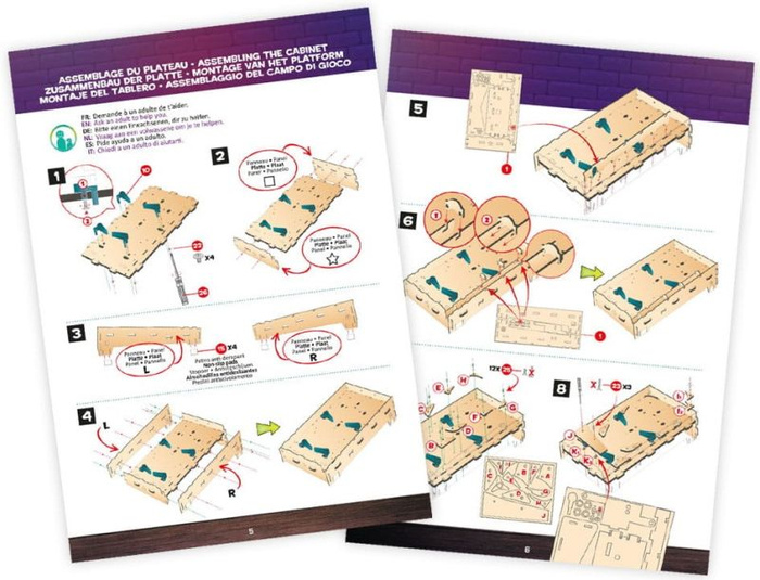 Automat do gry w pinball zrób to sam Buki 2168 światło dźwięk