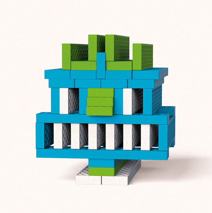 Kreatywne klocki konstrukcyjne Przyjacielski Statek Mini Box Bioblo 40 elementów