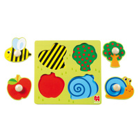 Drewniana układanka z uchwytami Na wsi Goula 53010