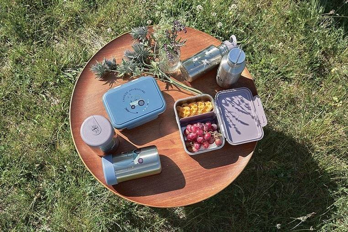 Lunchbox ze stali nierdzewnej Adventure Traktor 1210029496-Lassig, pudełka śniadaniowe